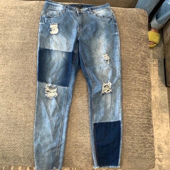 Colourblock jeans - Picture 1 of 3